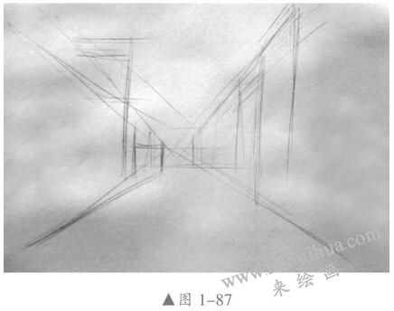 素描風(fēng)景畫的作畫步驟01