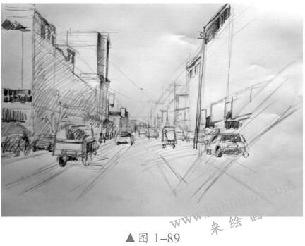 素描風(fēng)景畫的作畫步驟03