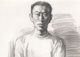 男青年像素描作畫步驟