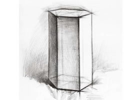 六棱柱的素描畫(huà)法