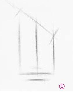 切面圓柱的素描畫法01