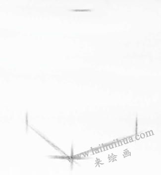 四棱錐體的素描畫法01