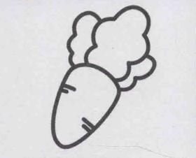 胡蘿卜簡筆畫畫法步驟05