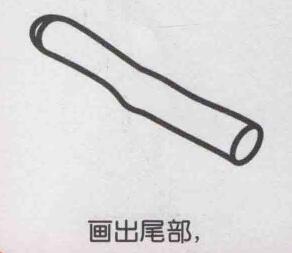 甘蔗簡筆畫畫法步驟03