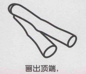 甘蔗簡筆畫畫法步驟05
