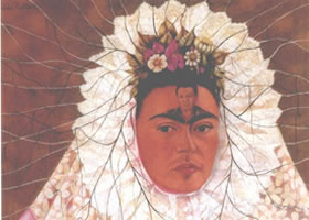 世界名畫《自畫像》(迭戈在腦海里)布面油畫