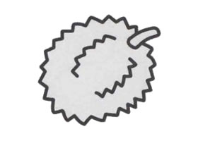榴蓮簡(jiǎn)筆畫(huà)