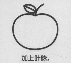 蘋果簡(jiǎn)筆畫畫法步驟05