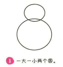 雪人簡筆畫畫法步驟01