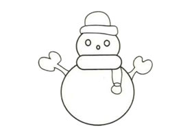 雪人簡筆畫
