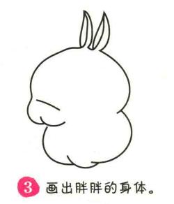 流氓兔簡(jiǎn)筆畫畫法步驟03