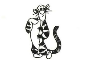 跳跳虎簡(jiǎn)筆畫