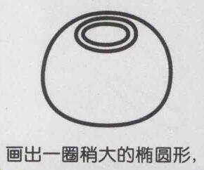 椰子簡筆畫畫法步驟03