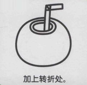 椰子簡筆畫畫法步驟05