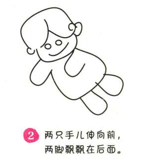 丘比特簡(jiǎn)筆畫畫法步驟02