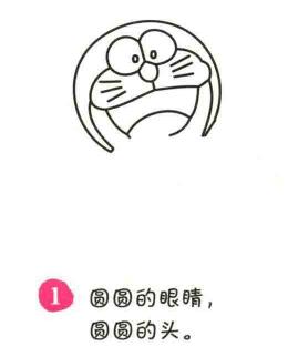 機(jī)器貓簡(jiǎn)筆畫(huà)畫(huà)法步驟01