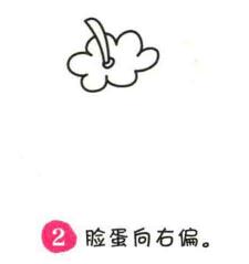 柿子簡筆畫畫法步驟02