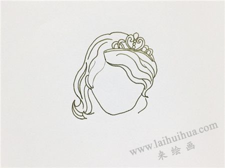 小蘇菲亞簡筆畫畫法步驟02