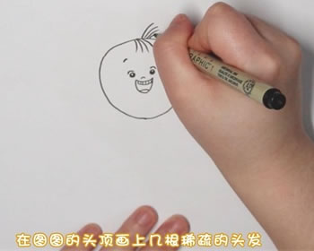 大耳朵圖圖簡(jiǎn)筆畫畫法步驟01