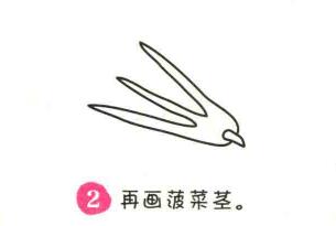 波草簡筆畫畫法步驟02