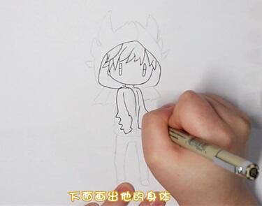 小嗝嗝簡筆畫畫法步驟