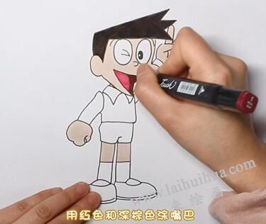 小夫簡筆畫畫法步驟03