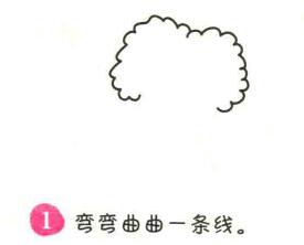 菜花簡筆畫畫法步驟01