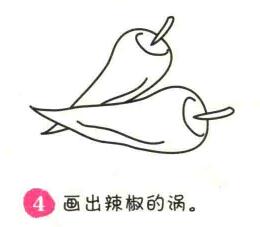 辣椒簡筆畫畫法步驟04