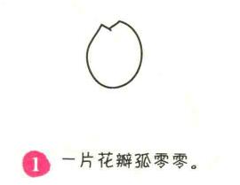 郁金香簡筆畫畫法步驟01