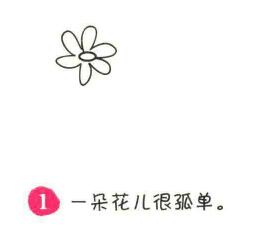 滿天星簡筆畫畫法步驟01