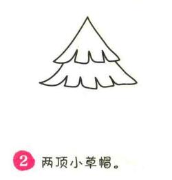 松樹簡(jiǎn)筆畫畫法步驟02