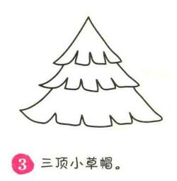松樹簡(jiǎn)筆畫畫法步驟03