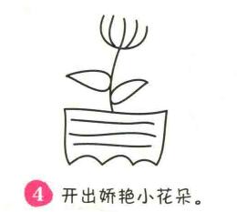 盆栽簡筆畫畫法步驟04