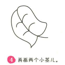 樹葉簡筆畫畫法步驟04