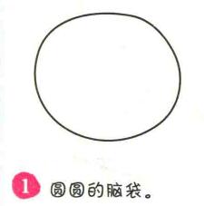 老虎簡筆畫畫法步驟01