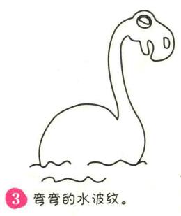 恐龍簡筆畫畫法步驟03