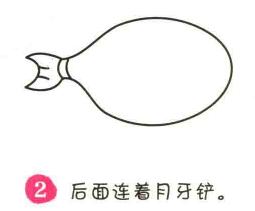 小魚(yú)簡(jiǎn)筆畫(huà)畫(huà)法步驟02