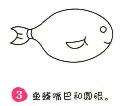 小魚(yú)簡(jiǎn)筆畫(huà)畫(huà)法步驟03