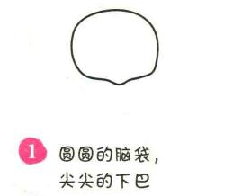 嬰兒簡筆畫畫法步驟01