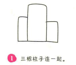 高樓簡(jiǎn)筆畫(huà)畫(huà)法步驟01