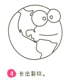 地球（星球）簡(jiǎn)筆畫(huà)畫(huà)法步驟04