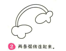 彩虹簡筆畫畫法步驟02
