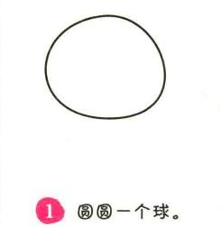 太陽簡筆畫畫法步驟01