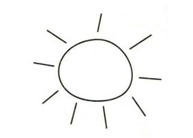 太陽(yáng)簡(jiǎn)筆畫（一）