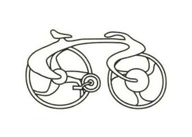 自行車簡(jiǎn)筆畫（二）