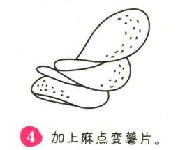 薯片簡(jiǎn)筆畫(huà)畫(huà)法步驟04
