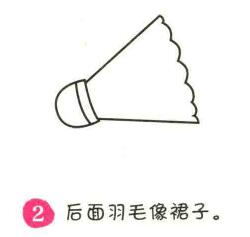 羽毛球簡筆畫畫法步驟02