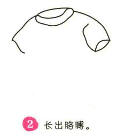 短袖上衣簡(jiǎn)筆畫畫法步驟02
