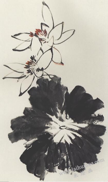 國(guó)畫荷花創(chuàng)作步驟02