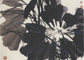 國(guó)畫(huà)荷花與蜻蜓的搭配畫(huà)法
